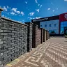 Забор BRICK Блок рядовой ColorMix красный-оливковый купить в "Строй-Ресурсе"
