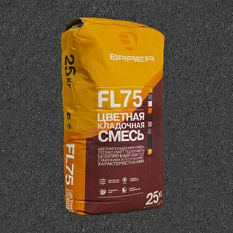 Цветная кладочная смесь Braer FL75 Графитово-черный в "Строй-Ресурсе"