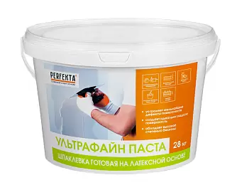 Шпаклевка готовая на латексной основе Perfekta Ультрафайн Паста, 28 кг в "Строй-Ресурсе"