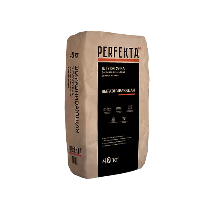 Штукатурка цементная Выравнивающая Perfekta МН, 40 кг в "Строй-Ресурсе" Штукатурка цементная Выравнивающая Perfekta МН, 40 кг купить в "Строй-Ресурсе"